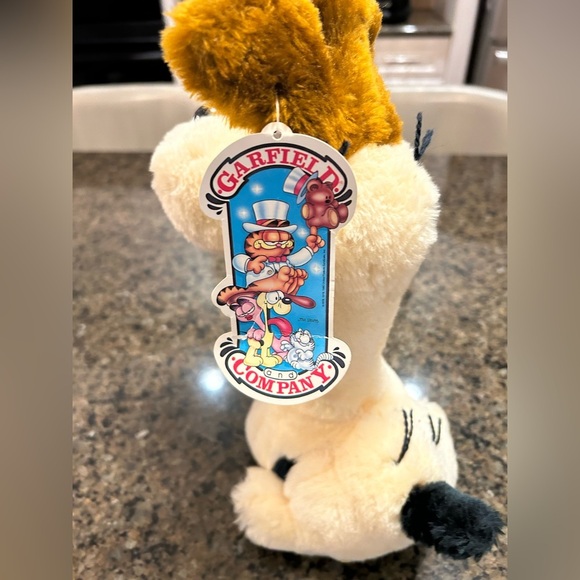 Odie NWT 80s Garfield 1983 Dakin and Co. Stuffed Animal Plush Toy Collectible - Picture 3 of 12